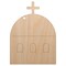 Greece Greek Symbol Church Dome Unfinished Craft Wood Holiday Christmas Tree DIY Pre-Drilled Ornament